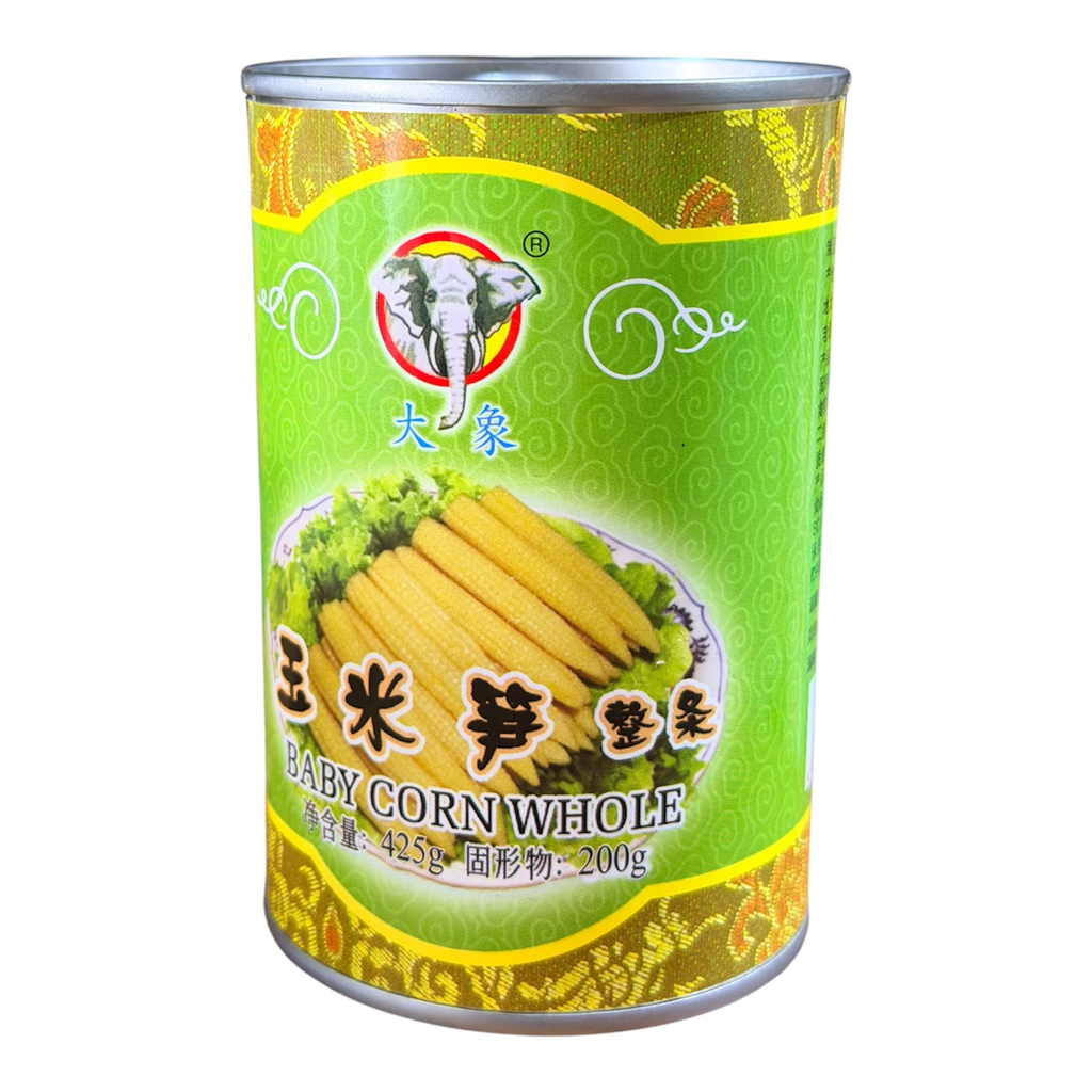 Baby Corn Whole 425g大象玉米笋整条