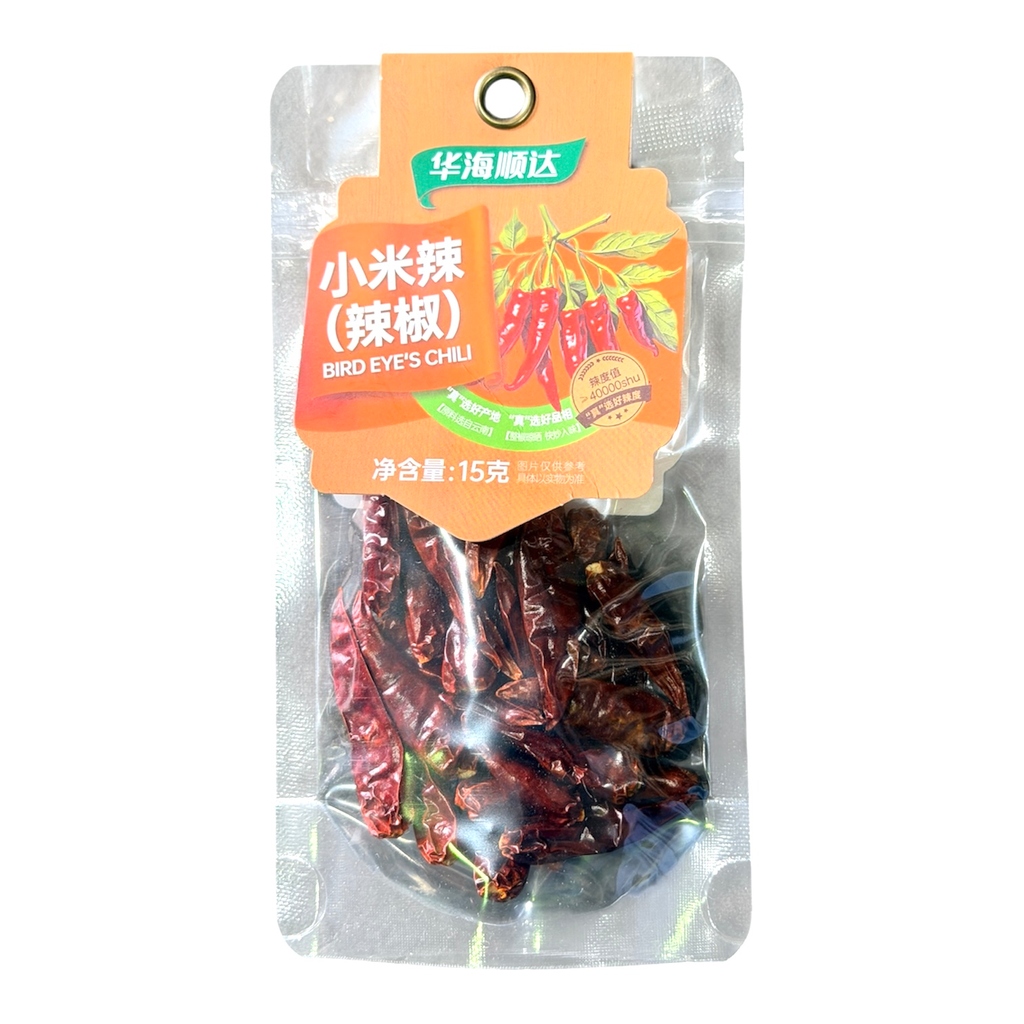 HHS Dried Mini Pepper 华海顺达小米辣（辣椒）15g