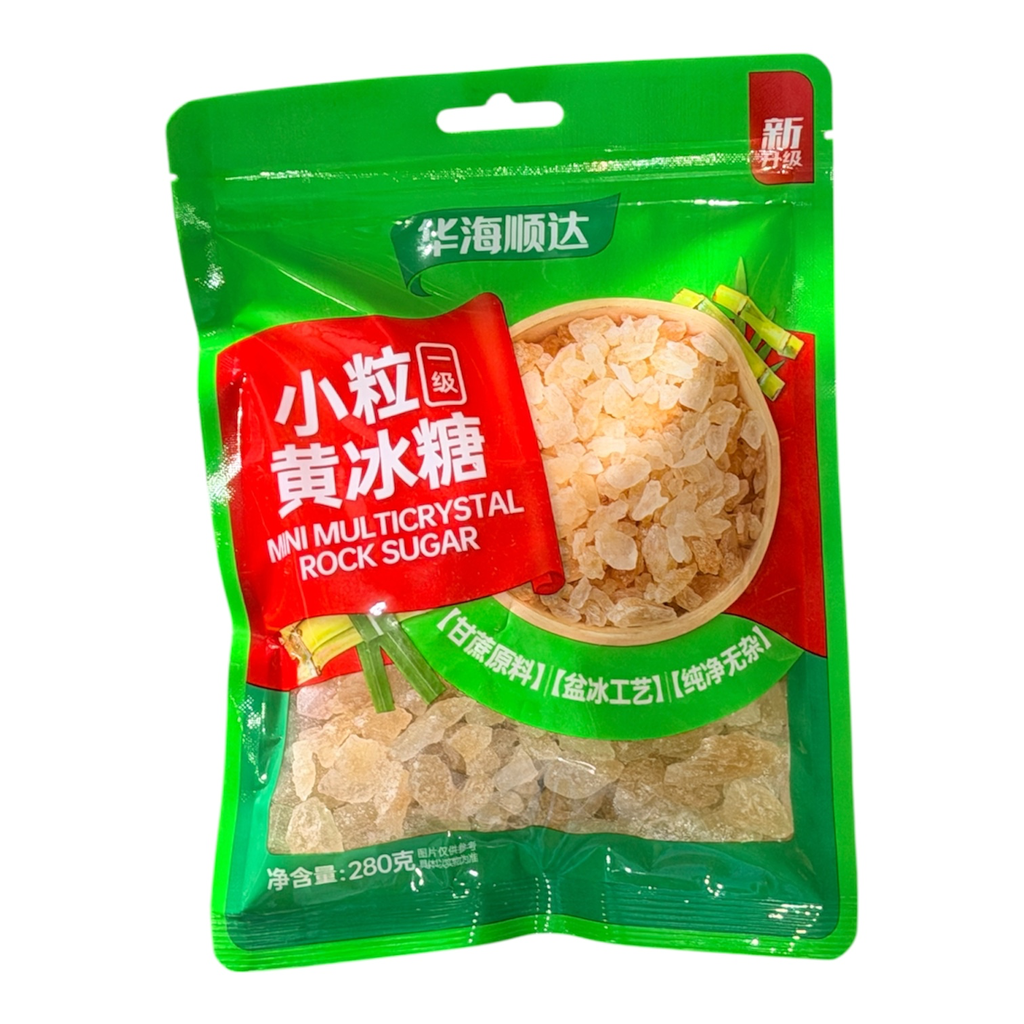 HHS Mini Yellow Crystal Sugar 华海顺达小粒黄冰糖280g