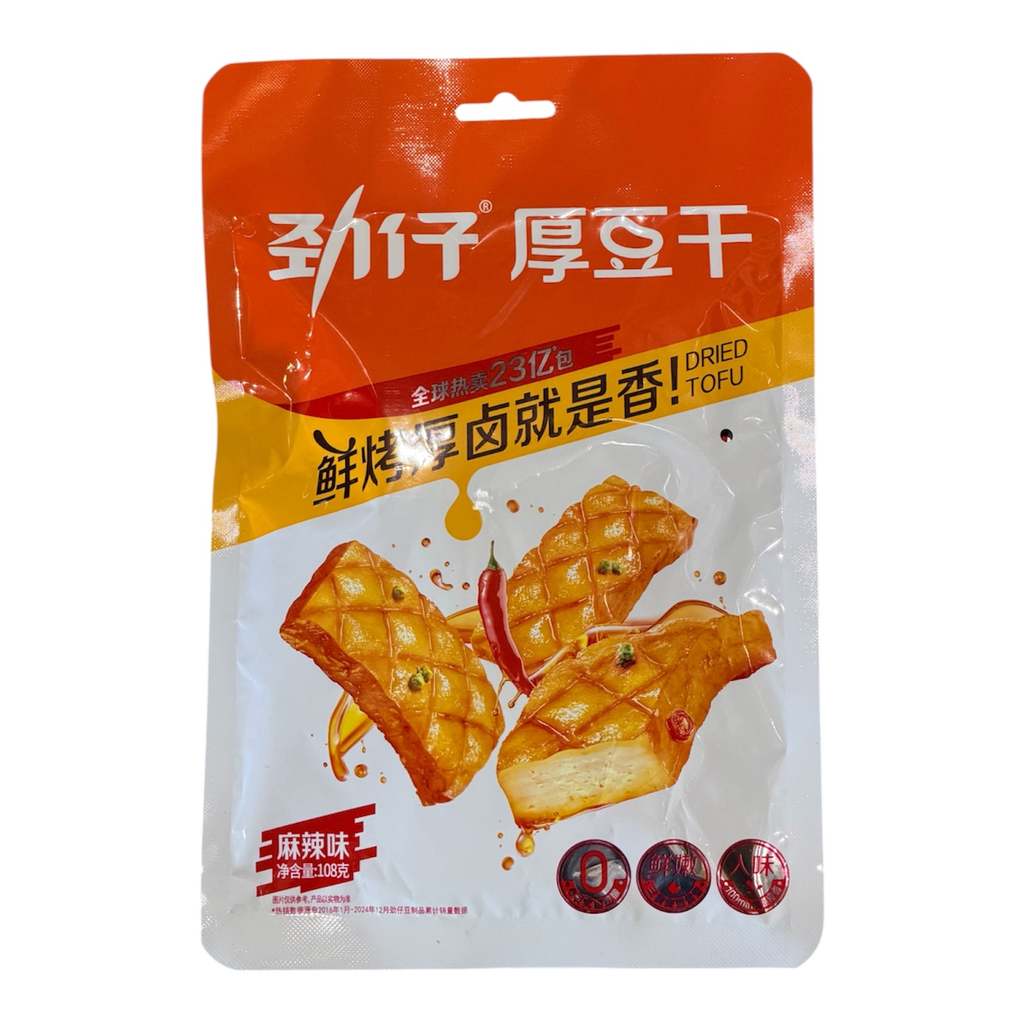 JZ Spicy Dried Tofu 108g劲仔麻辣豆干