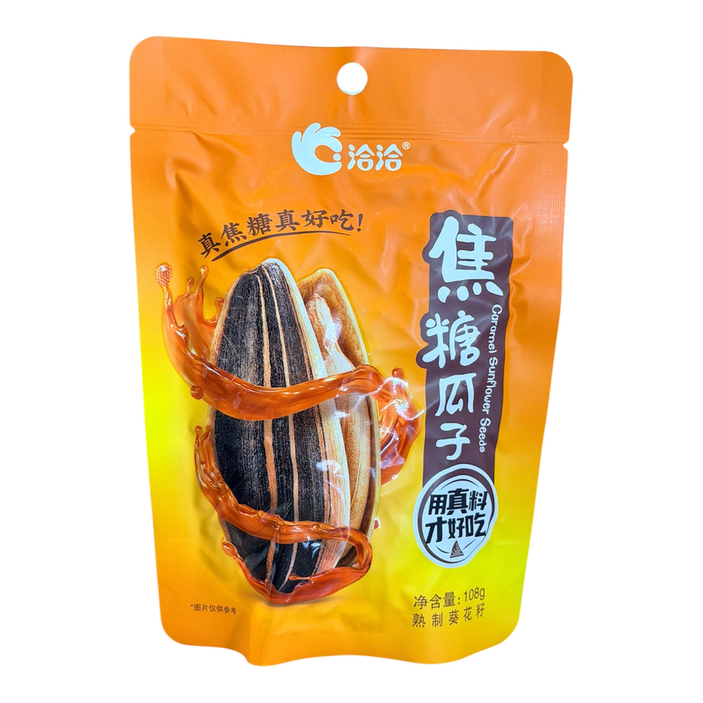QQ B/Sugar Sunflower Seeds 108g 洽洽焦糖瓜子