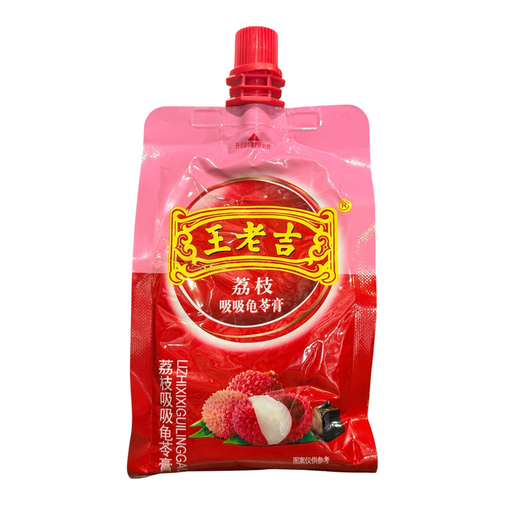 WLJ Jelly Lychi Flav 258g 王老吉吸吸龟苓膏荔枝