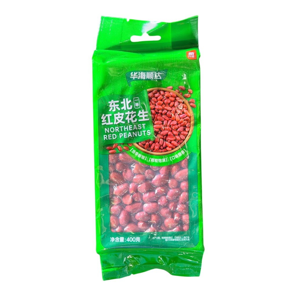 HHSD Red Peanuts 400g华海顺达红皮花生